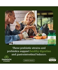 Swanson L. Reuteri Probiotic Plus With L. Rhamnosus, L. Acidophilus and Fos, Digestive and Gut Health, 7 Billion Cfu, 30 Veggie Capsules