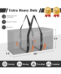 Gnuadz 6 Pack Heavy Duty Moving Bags with Reinforced Zipper
