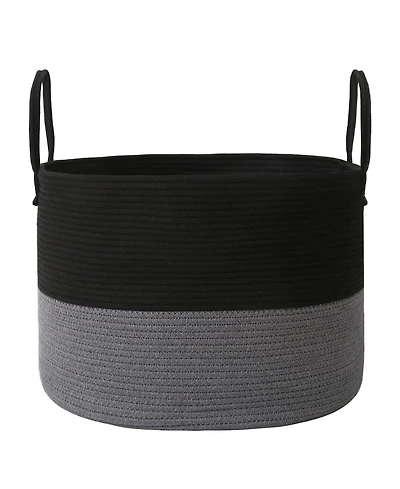 Gnuadz Cotton Rope Blanket Basket Laundry Hamper Storage Bin Gift