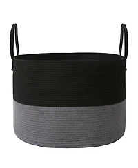 Gnuadz Cotton Rope Blanket Basket Laundry Hamper Storage Bin Gift