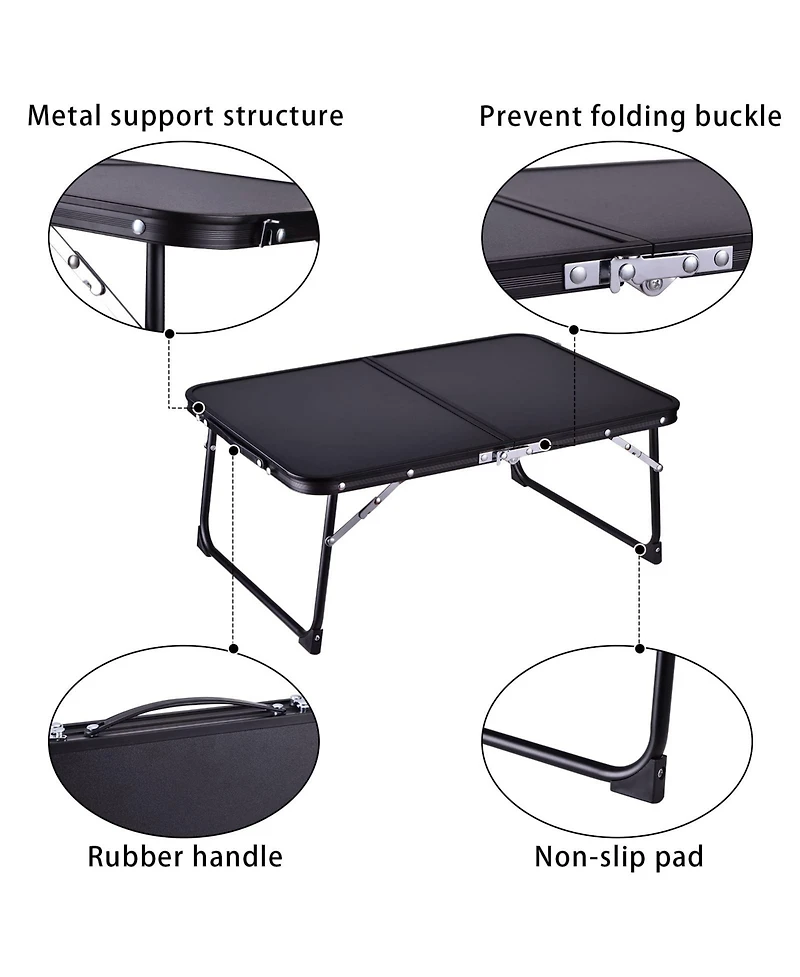 Gnuadz Foldable Laptop Desk Bed Table Portable Storage