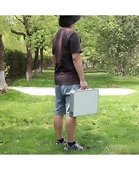 Gnuadz Folding Camping Table Portable Aluminum Adjustable Camping Outdoor Recreation Gear