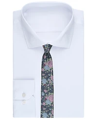 Bar Iii Men's Foster Floral Pattern Skinny Tie, Macy's Exclusive