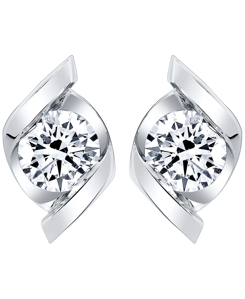 Macy's Certified Lab Grown Diamond Stud Earrings (2 ct. t.w.) 14k White Gold (Also Available Yellow Gold)