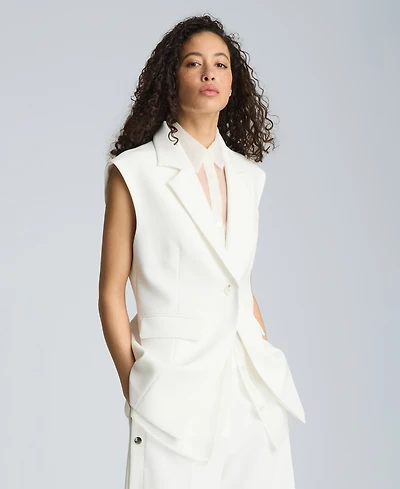 Kenneth Cole Women's Sleeveless Vest with Removable Shirt