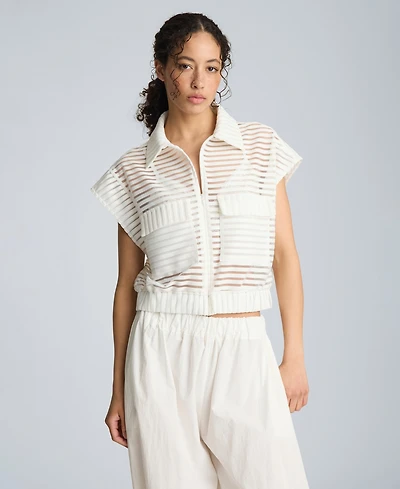 Kenneth Cole Women's Collared Neck Cardigan