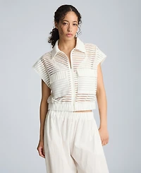 Kenneth Cole Women's Collared Neck Cardigan