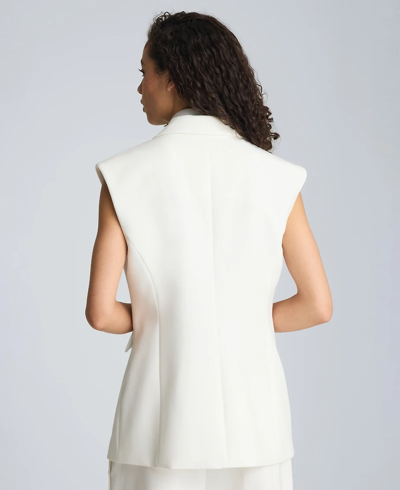 Kenneth Cole Women's Sleeveless Vest with Removable Shirt