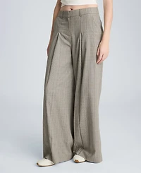 Kenneth Cole Women's High-Rise Pleated Wide-Leg Pants