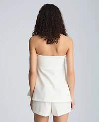 Kenneth Cole Women's Strapless Peplum Top