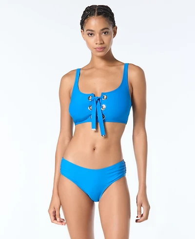 Michael Kors Shirred Bikini Bottoms