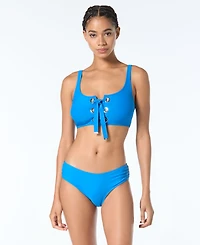 Michael Kors Shirred Bikini Bottoms