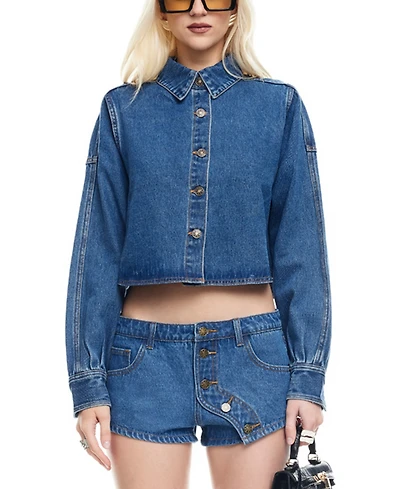 Lioness Women's Sundrenched Button-Front Long-Sleeve Shirt