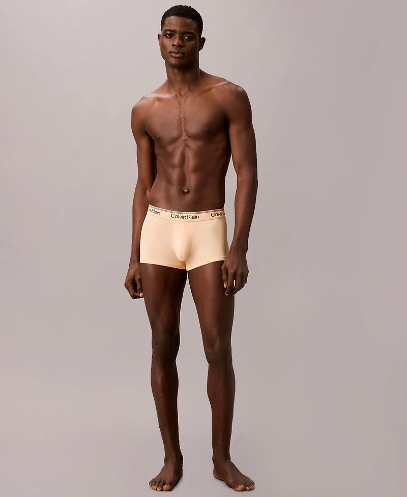 Calvin Klein Men's Microfiber Stretch Low Rise Trunks, 4-Pack