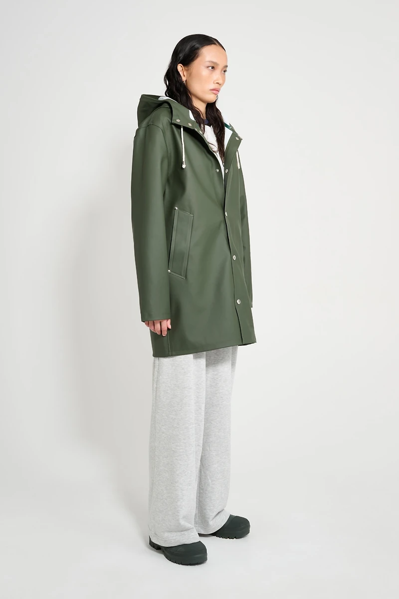 Stutterheim Women's Stockholm Long Sleeve Hooded Raincoat