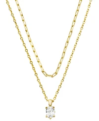 Kendra Scott Cailin Cubic Zirconia Layered Multi Strand Necklace