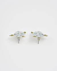 Fable England Enamel Hydrangea Earrings