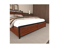 Lucky One Full Bed Frame with 6 Storage Drawers, Storage Headboard with Charging Statio Bed Frame