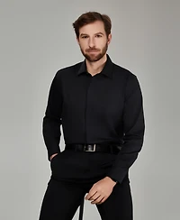 Alfani Men's No Iron Formal Solid Dress Shirt, Macy's Exclusive