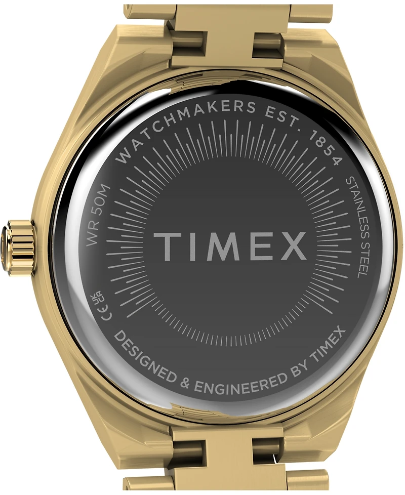 Timex Women's Quartz Analog Gold-Tone Stainless Steel Watch 24mm
