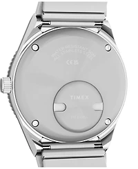 Timex Men's Quartz Analog Silver-Tone Stainless Steel Watch 41mm