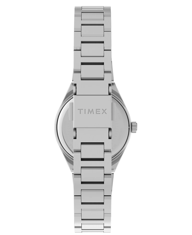 Timex Women's Quartz Analog Silver-Tone Stainless Steel Watch 24 mm