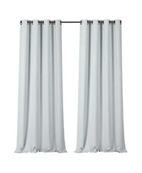 Kate Aurora 2 Piece Soft Cloud Grommet Top Blackout Curtain Panels