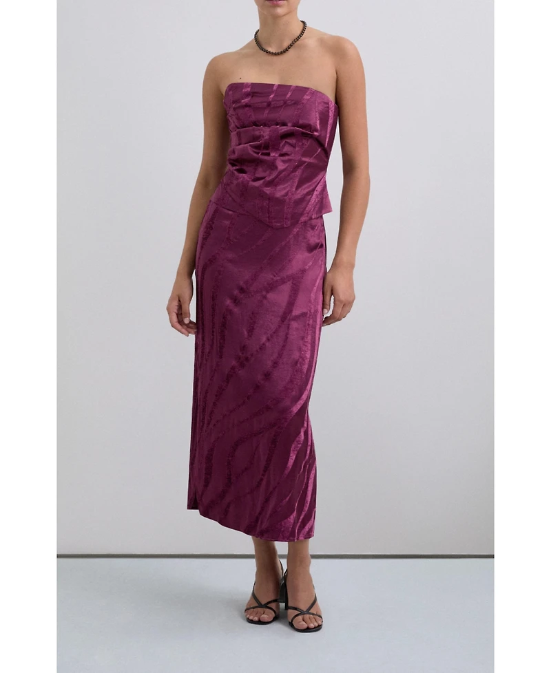 Scalpers Women's Camouvelvet Skirt