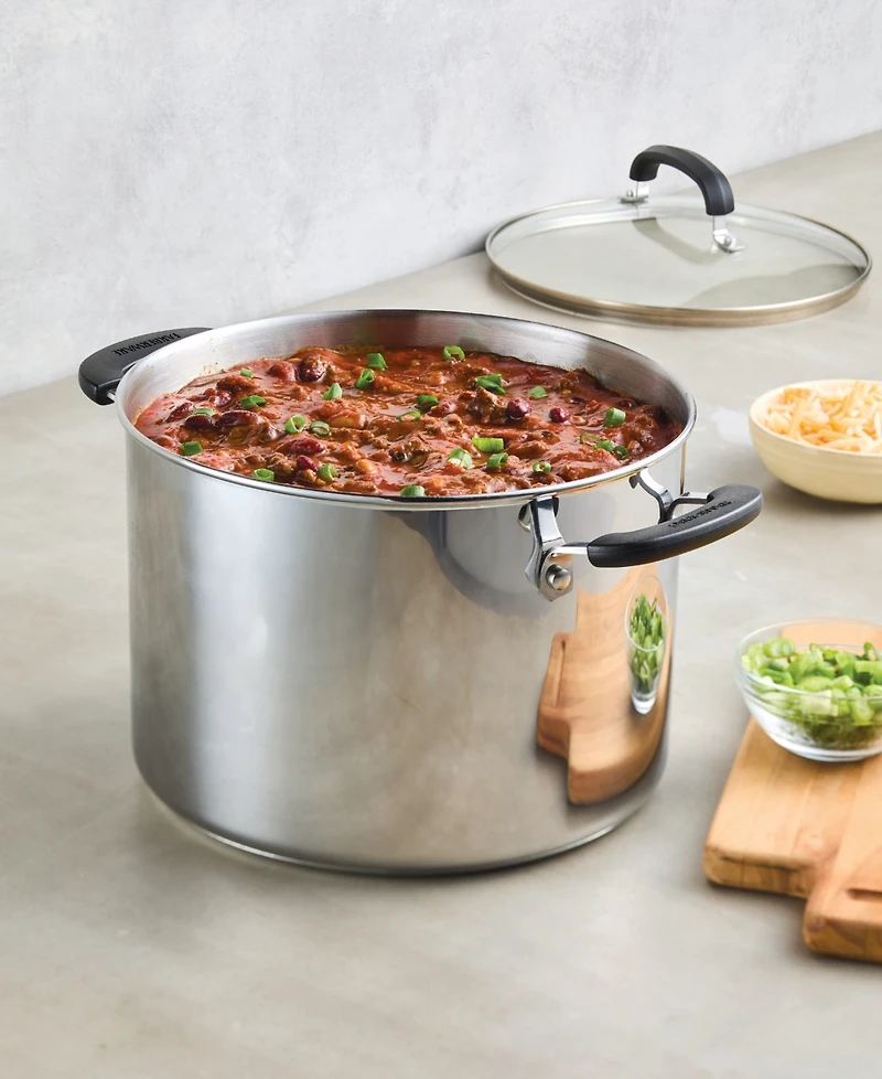 Farberware Brilliance Stainless Steel 8-Qt. Stockpot with Lid