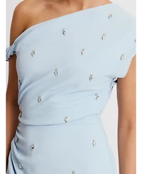 Six Stories Women's Asymmetric Beaded Maxi Dress