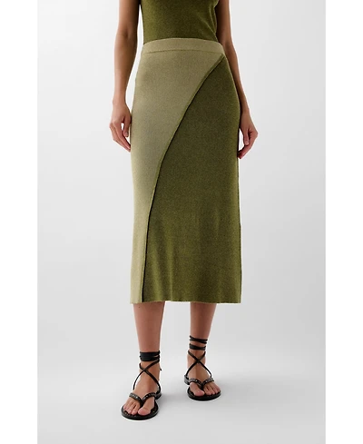 Scalpers Women's Lurex Duo Knit Skirt