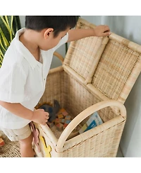 Momiji Anais Handcrafted Rattan Storage Trunk with handles