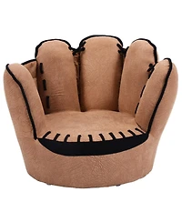 Gouun Baseball Glove Shaped Kids Upholstered Sofa Chair