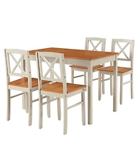 Streamdale Furniture 5-Piece Solid Rubberwood Kitchen Dining Sets