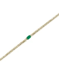 Lali Jewels Emerald (1/2 ct. t.w.) and Diamond (1-1/3 ct. t.w.) Bracelet in 14k Yellow Gold