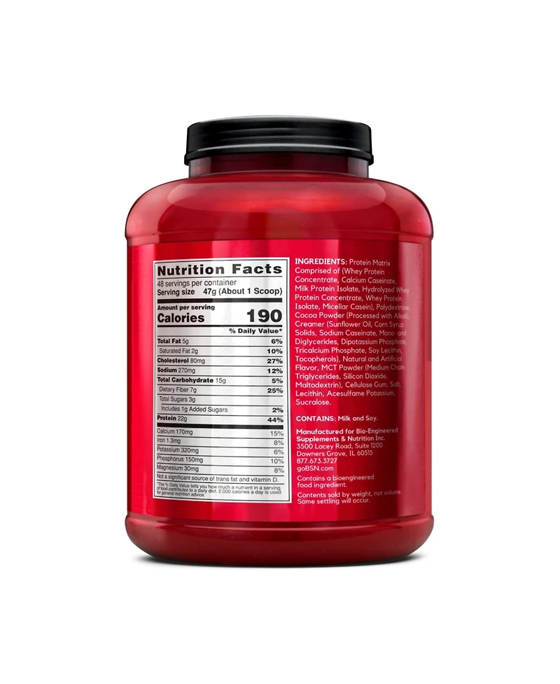 Bsn Syntha-6 Whey Protein Powder, Micellar Casein, Milk Protein Isolate Powder, Chocolate Cake Batter, 48 Servings