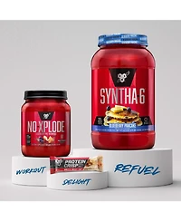 Bsn Syntha-6 Premium Protein Powder, Whey Protein, Micellar Casein, Milk Protein Isolate Blend, 5g Fat, Blueberry Pancake, 28 Servings