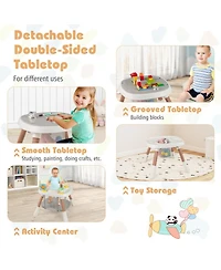 Gouun Baby 16-in-1 High Chair with 360-Degree Activity Center and Booster Seat