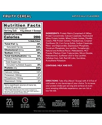 Bsn Syntha-6 Premium Protein Powder with 6g of Fiber, Whey Protein, Micellar Casein, Milk Protein Isolate Blend, 5g Fat, Fruity Cereal, 28 Servings