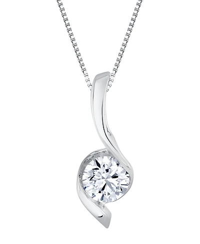 Macy's Certified Lab Grown Diamond Pendant Necklace (2 ct. t.w.) 14k White Gold (Also Available Yellow Gold)