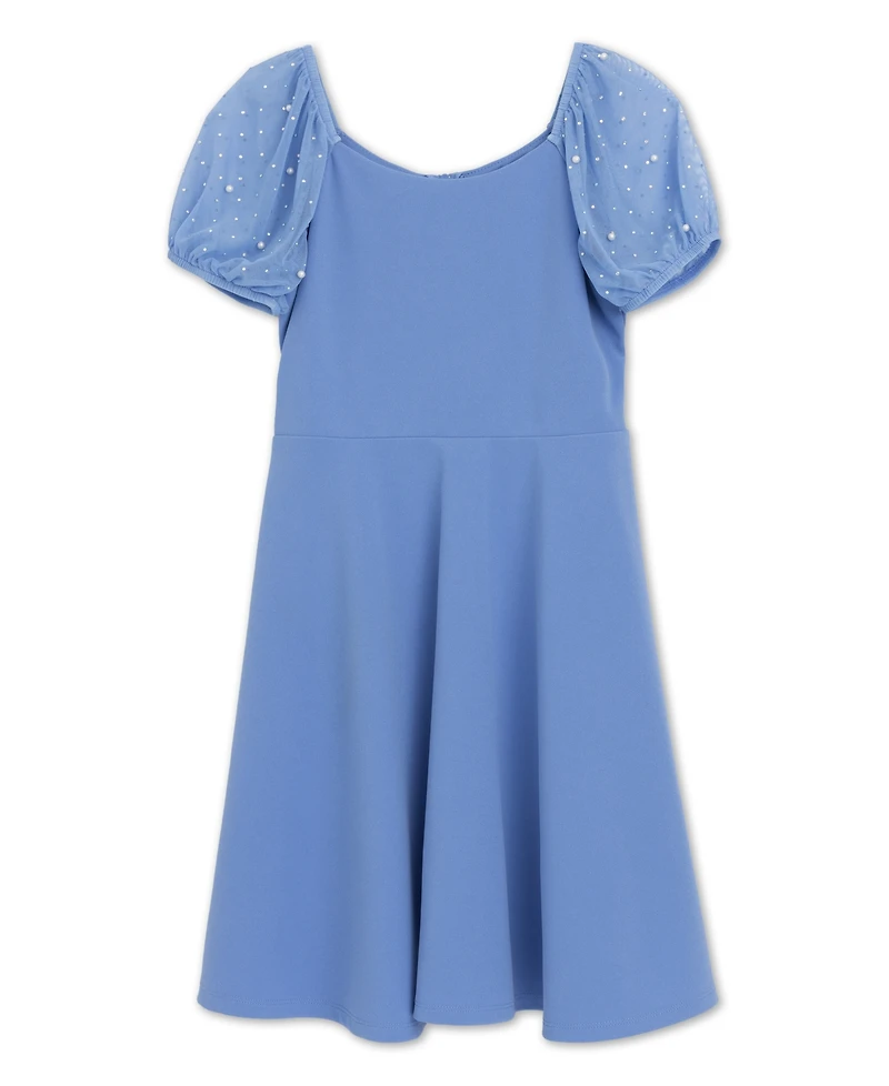 Speechless Girls' 7-16 Short-Sleeve Round Neck Dress