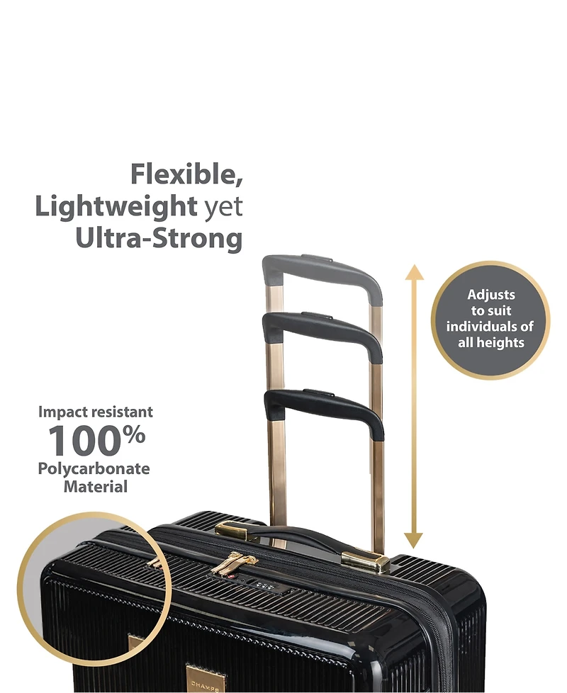 3-Piece Luxe Hardside Luggage Set