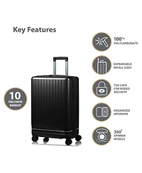 Champs 3-Piece Fresh Ii Hardside Luggage Set