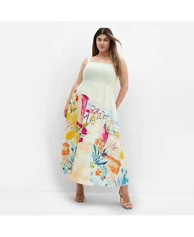City Chic Women's Sorrento Print Maxi Dress