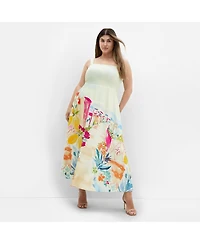 City Chic Women's Sorrento Print Maxi Dress