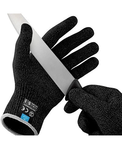 Cut Resistant Gloves Food Grade Level 5 Protection - Comfortable Safety Work