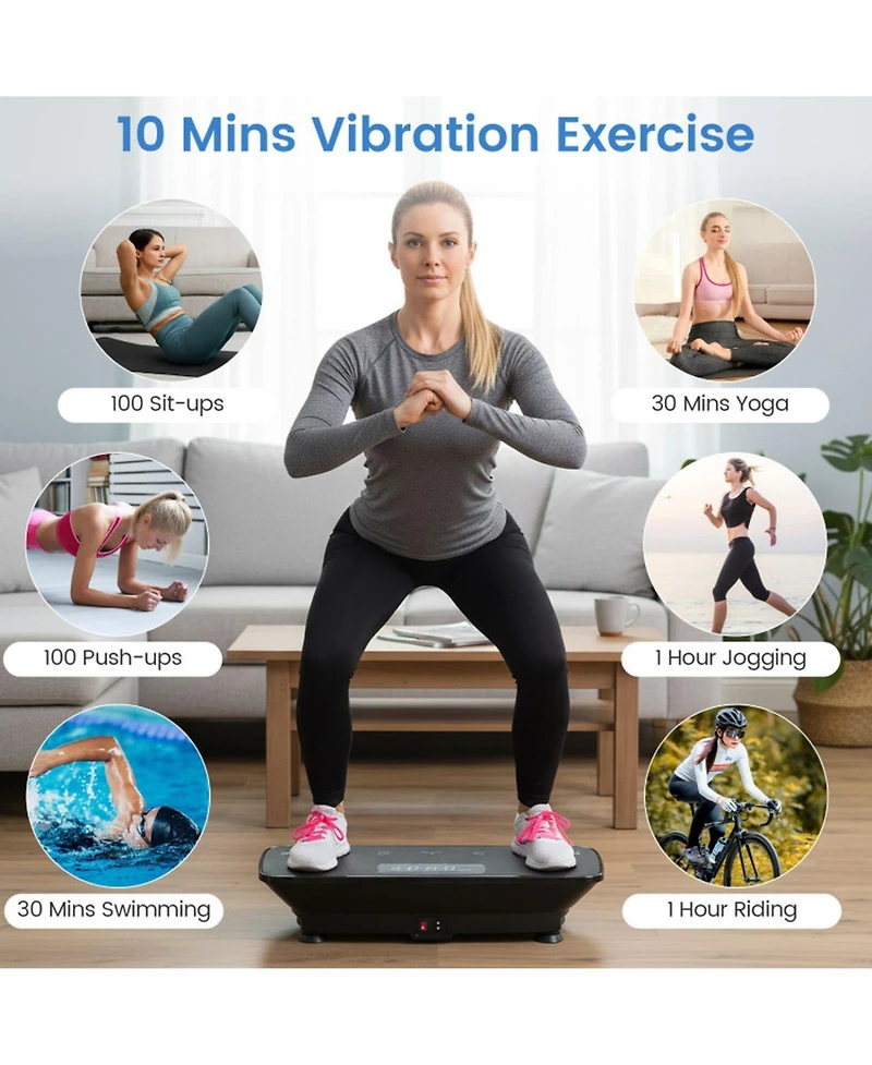 Inolait Vibration Plate Exercise Machine with Gravity Sensor for Home