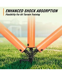 Hikeen Telescopic Length Soccer Poles Fixed and Collapsible Options Agility Training Hurdles and Football Obstacle