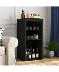 Flynama Bar Cabinet with 5 Cabinets Finish