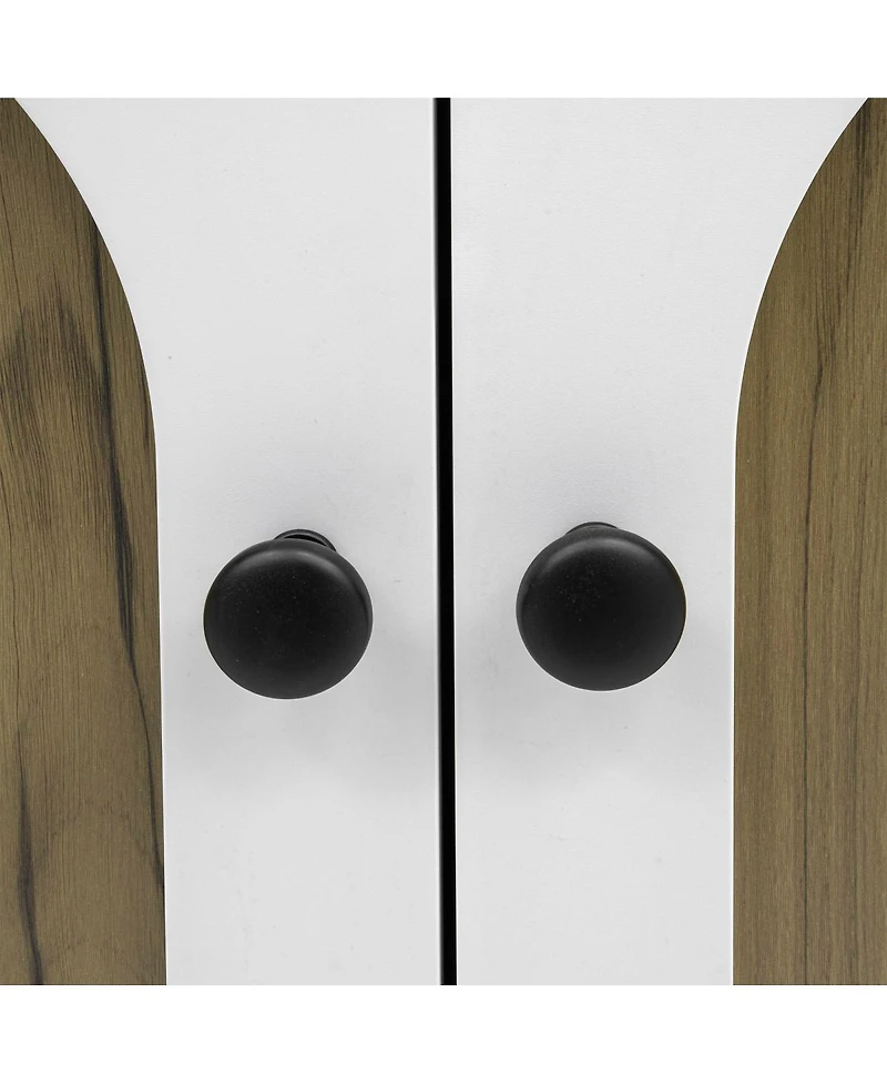 Streamdale Furniture Multi-functional wardrobe with shoe racks, hangers, and hooks.